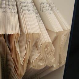 V & K 2 Letters With Symbol Anniversary Gift Lovers Personalized Folded Book Art Sculpture - thumbnail 4