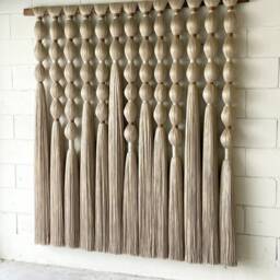 Made To Order/Large Wall Hanging/Wall Art/Neutral Art/Wall Decor/Tapestry/Contemporary Art/Bohemian Hanging/string Art/Macrame - thumbnail 2