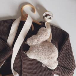 Small Rabbit Comforter For Pacifier, Pacifier Attachment - thumbnail 4