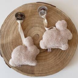 Small Rabbit Comforter For Pacifier, Pacifier Attachment - thumbnail 2