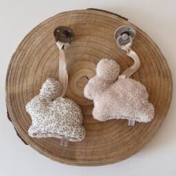 Small Rabbit Comforter For Pacifier, Pacifier Attachment