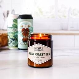 West Coast Ipa - Beer-Themed Soy Wax Candle 9Oz Jar - thumbnail 2