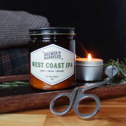 West Coast Ipa - Beer-Themed Soy Wax Candle 9Oz Jar - thumbnail 3