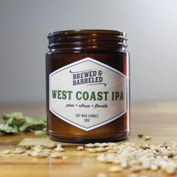West Coast Ipa - Beer-Themed Soy Wax Candle 9Oz Jar