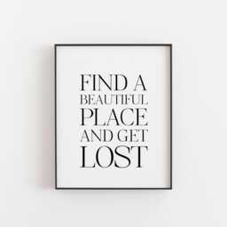Travel Poster, Quotes, Gifts For Men, & Journey Quotes, Vacation Art Travel, Inspirational Travel Quotes - thumbnail 1
