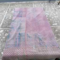 Bohemian Cotton Kantha Quilt Patchwork Reversible Block Print Handmade Blanket - thumbnail 4