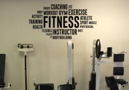 Motivation Word Cloud Fitness Wall Decal Vinyl Sticker Sport Gym Interior Removable Poster 2(Fwc - thumbnail 1