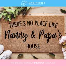 Custom Grandparent Door Mat - No Place Like Nanny & Papa's House Personalized Doormat Gifts Ideas Funny Family - thumbnail 1