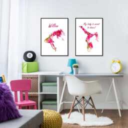 Breakdance Girl Prints - Set Of 2 Abstract Street Dance Wall Art - thumbnail 3