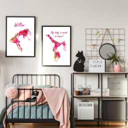 Breakdance Girl Prints - Set Of 2 Abstract Street Dance Wall Art - thumbnail 2