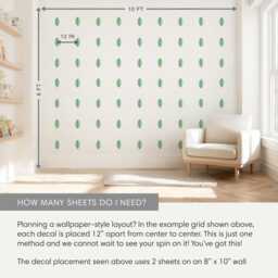 Leaves - Fabric Wall Decal Modern Jungle Mej - thumbnail 4
