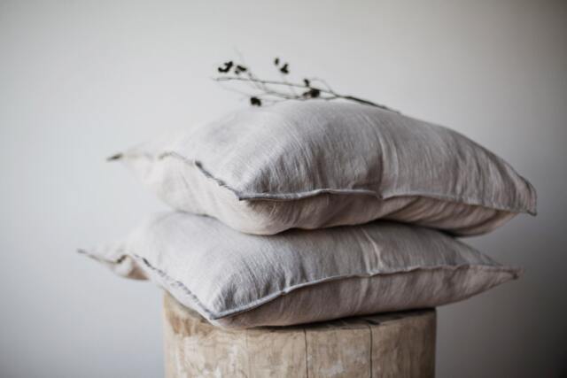 Natural Linen Pillowcase/Pillow Cover/ Bedroom Bedding Sham Single - image 1