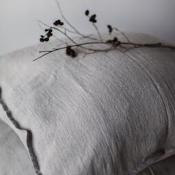 Natural Linen Pillowcase/Pillow Cover/ Bedroom Bedding Sham Single - thumbnail 3