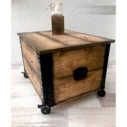 "Wooden Box, Cargo Chest, Table, Coffee Table ""Jackson Whiskey" - thumbnail 3