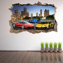 Super Sports Cars Supercar Wall Stickers Mural Decal Print Art Kids Bedroom Decor Dt7 - thumbnail 3