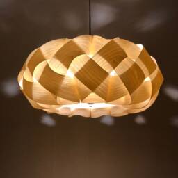 Wood Braided Pendant Light-American Ash Veneer-Chandelier Lighting-Wood Light-Ceiling Light-Floor Lampshade