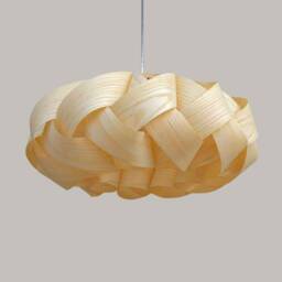 Wood Braided Pendant Light-American Ash Veneer-Chandelier Lighting-Wood Light-Ceiling Light-Floor Lampshade - thumbnail 2