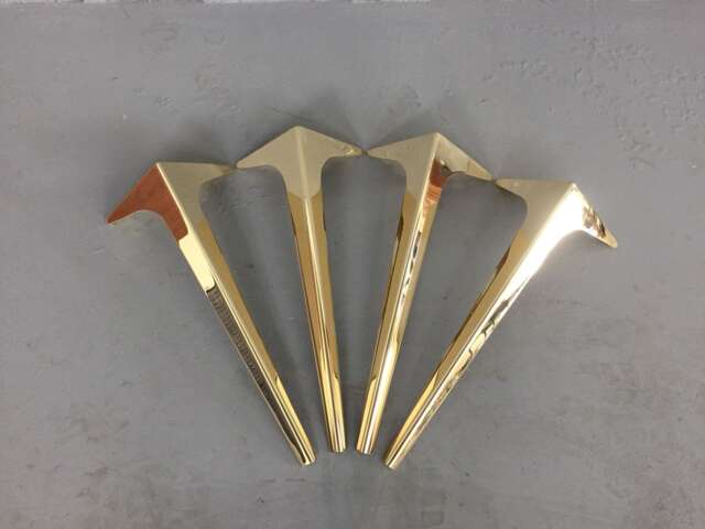 "Brass Coffee Table Legs , Metal Furniture Legs, Height 11""-15" - image 1