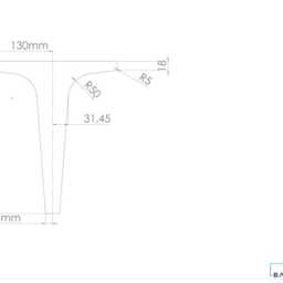 "Brass Coffee Table Legs , Metal Furniture Legs, Height 11""-15" - thumbnail 3