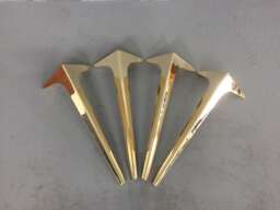"Brass Coffee Table Legs , Metal Furniture Legs, Height 11""-15"