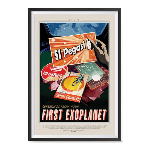 Nasa Space Tourism Posters - Wall Art Print For Home, Office, School, Classroom 51 Pegasi B Greetings From Your First Exoplanet - image 1
