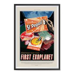 Nasa Space Tourism Posters - Wall Art Print For Home, Office, School, Classroom 51 Pegasi B Greetings From Your First Exoplanet - thumbnail 1