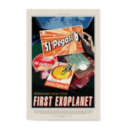 Nasa Space Tourism Posters - Wall Art Print For Home, Office, School, Classroom 51 Pegasi B Greetings From Your First Exoplanet - thumbnail 2