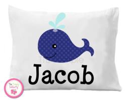Whale Personalized Pillow Case