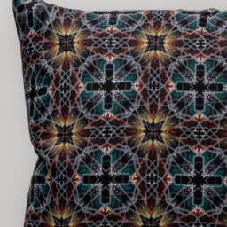 Psychedelic Pillow Case 18x18 Cushion Cover, Trippy, Decorative Pillow, Throw Square - thumbnail 3