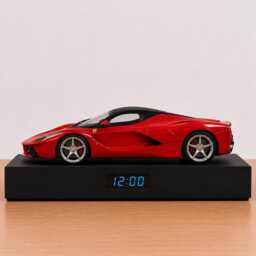 Hypercar Alarm Clock, Handmade, Realistic Engine Sound, Car Enthusiast Gift, Italian Performance Design - thumbnail 4