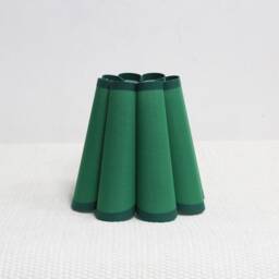 Handmade Scalloped Pleated Lampshade Mini Fabric Shade, Customizable Color - thumbnail 4
