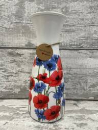 Poppy Vase, Poppy Gifts For Her, Vases, Decoupaged, Flowers, Mother's Day, Mum Gifts, Flower Vase - thumbnail 1