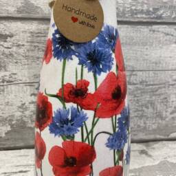 Poppy Vase, Poppy Gifts For Her, Vases, Decoupaged, Flowers, Mother's Day, Mum Gifts, Flower Vase - thumbnail 2