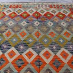 7x10 Ft Turkmen Tribal Maimana Rug, Afghan Oriental Chubi Kilim Flatweave Area Brand New Kilim, Rug For Bedroom, Livingroom Carpet - thumbnail 3