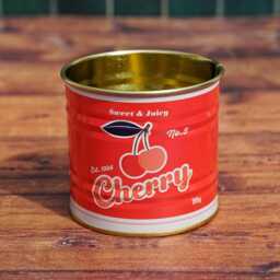 Fun Cherry Tin Candle - Fruit Can Repurposed As Unique Handmade Kitchen Decor Pyo Scent