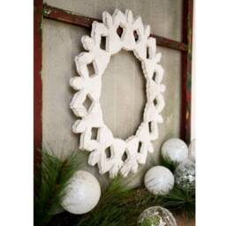 Angel Wreath Wooden Door Snow Decor Christmas Winter Decoration - thumbnail 3