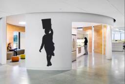 African Woman Vinyl Wall Decal Home Interior Decor T1344 - thumbnail 1