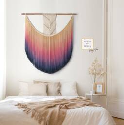 Modern Macrame Wall Art , Goddess Of Dawn Wall Hanging - Aurora