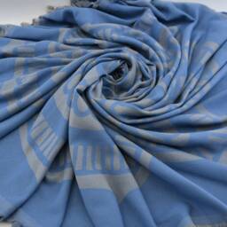 "Patterned Round Towel, Turkish Towel, Blue Throw, Seat Cover, 60""x60" - thumbnail 2
