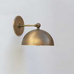 Wall Sconce Light, Brass Light With White Glass Mini - Shade, Ul Listed, Ppq, No. 3027 - thumbnail 3