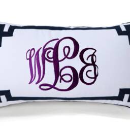 Monogram Pillow Cover, Monogrammed Pillow, Personalized Gift, Gift For Her, Wedding Bridesmaids Anniversary Housewarming Lumbar - thumbnail 2