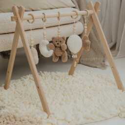 Boucle Baby Gym Sensory Toys, Bear, Moon, Star, Cloud - thumbnail 4