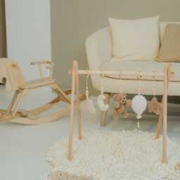Boucle Baby Gym Sensory Toys, Bear, Moon, Star, Cloud - thumbnail 3