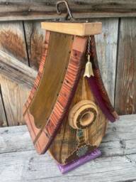 Gift Birdhouse, Outdoor Decor, Unique Birdhousebarnwood Art Birdhouse Reclaimed Wedding #2505