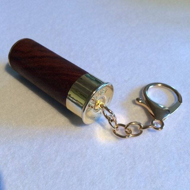 Purdey Solid Walnut Wood Keyring/Bag Charm Gift - image 1
