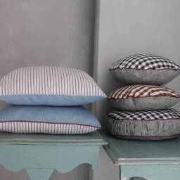 Round Black & White Gingham Cushion For Children's Room, Cous212108 - thumbnail 3
