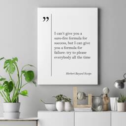 Herbert Bayard Swope Quote Canvas Print Businessman Gift Graduation Poster Motivational Wall Art Business Quotes - thumbnail 3