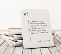 Herbert Bayard Swope Quote Canvas Print Businessman Gift Graduation Poster Motivational Wall Art Business Quotes - thumbnail 1