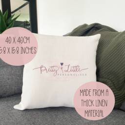 2nd Wedding Anniversary Gift, Cotton Cushion - thumbnail 3