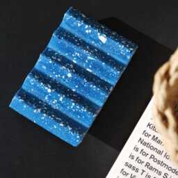 Handmade Terrazzo Soap Dish Modern Jesmonite Holder - thumbnail 3